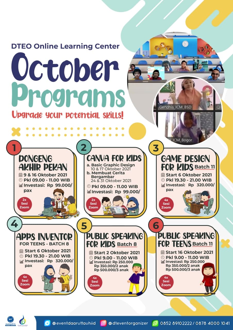 PROGRAM DAARUT TAUHIID ONLINE LEARNING CENTER OKTOBER 2021