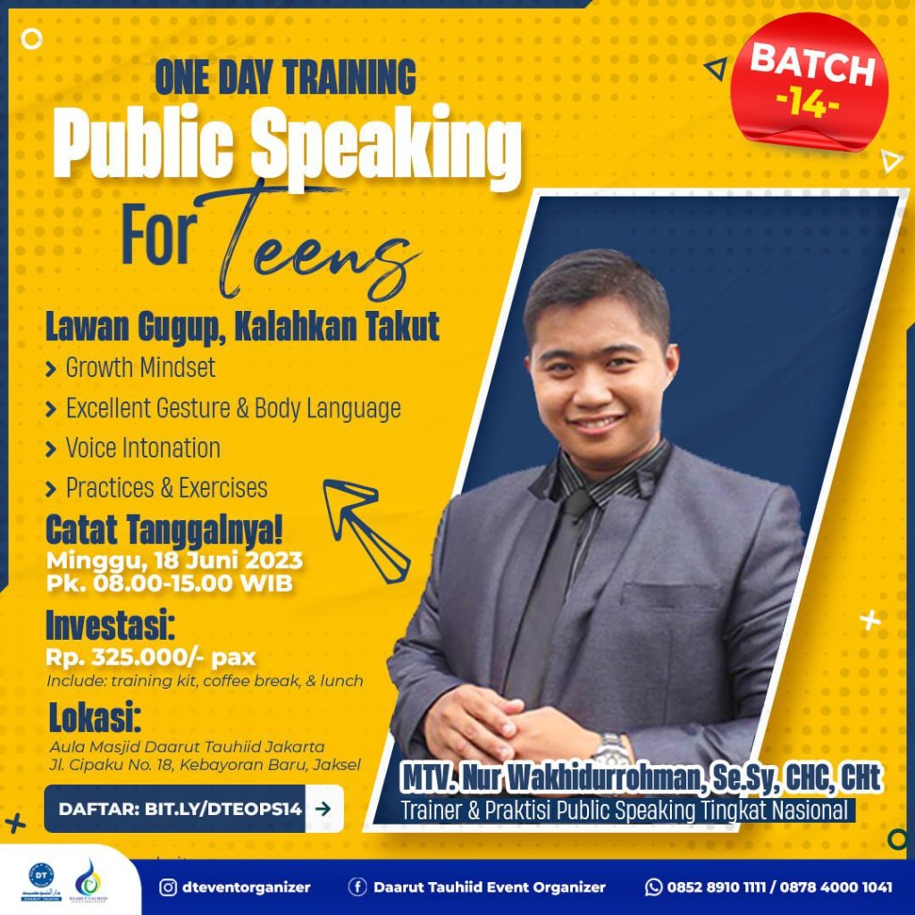 Pelatihan Public Speaking For Teens
